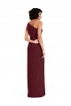 Ouro Borgonha Um Ombro Sem Mangas Bainha Vestidos de Madrinha / Vestidos de Noite / Vestidos de Festa Online
