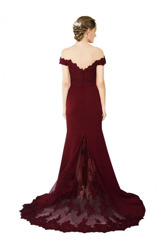 Ouro Borgonha Amor Sem Mangas Costas em V Sereia Vestidos de Madrinha / Vestidos de Noite / Vestidos de Festa Online