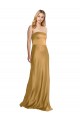 Ouro Sem alças Sem Mangas Linha A Vestidos de Madrinha / Vestidos de Noite / Vestidos de Festa Online