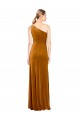 Ouro Um Ombro Sem Mangas Linha A Vestidos de Madrinha / Vestidos de Noite / Vestidos de Festa Online