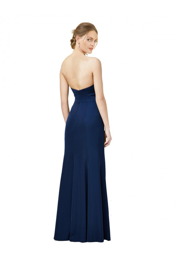 Preto Sem alças Sem Mangas Lombar Bainha Vestidos de Madrinha / Vestidos de Noite / Vestidos de Festa Online