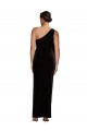 Preto Um Ombro Sem Mangas Bainha Vestidos de Madrinha / Vestidos de Noite / Vestidos de Festa Online