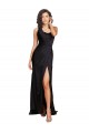 Preto Um Ombro Sem Mangas Linha A Vestidos de Madrinha / Vestidos de Noite / Vestidos de Festa Online