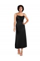 Preto Decote Capuz Sem Mangas Linha A Vestidos de Madrinha / Vestidos de Noite / Vestidos de Festa Online
