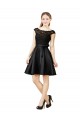 Preto Decote Ilusão Sem Mangas Costas em V Linha A Vestidos de Madrinha / Vestidos de Cocktail / Vestidos de Homecoming Online