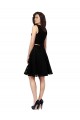 Preto Decote Joia Sem Mangas Linha A Vestidos de Madrinha / Vestidos de Cocktail / Vestidos de Homecoming Online