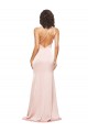 Rosa Um Ombro Sem Mangas Lombar Bainha Vestidos de Madrinha / Vestidos de Noite / Vestidos de Festa Online