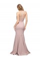 Rosa Empoeirado Decote Alto Sem Mangas Bainha Vestidos de Madrinha / Vestidos de Noite / Vestidos de Festa Online
