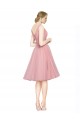 Rosa Decote V Sem Mangas Linha A Vestidos de Madrinha / Vestidos de Cocktail / Vestidos de Homecoming Online