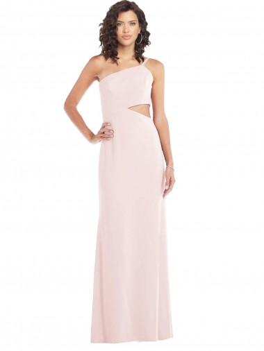Rosa Um Ombro Sem Mangas Trombeta Vestidos de Madrinha / Vestidos de Noite / Vestidos de Festa Online