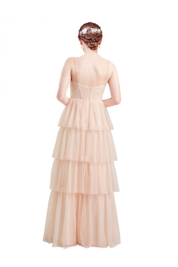 Rosa Decote V Sem Mangas Linha A Vestidos de Festa / Vestidos de Madrinha Online