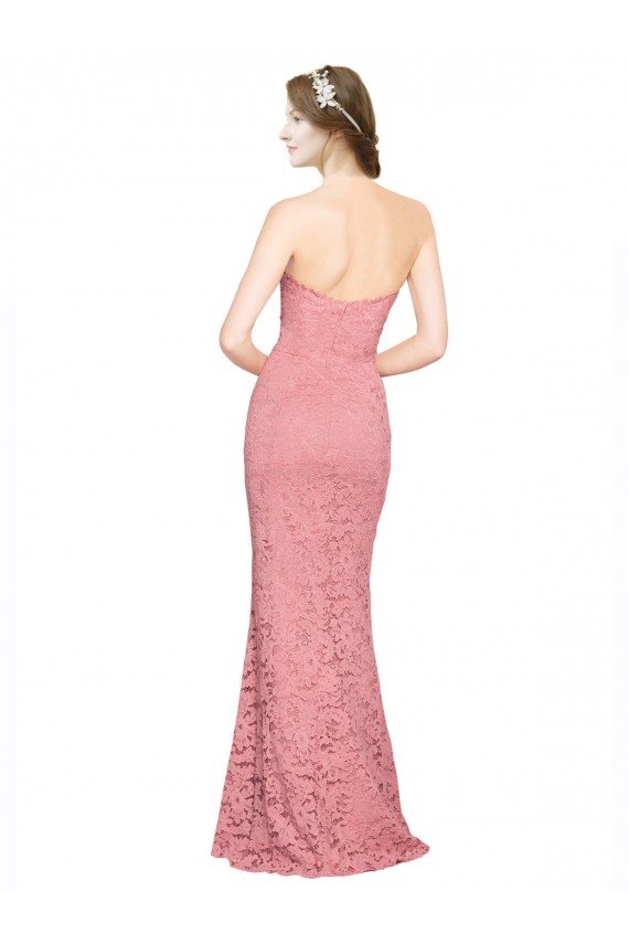 Salmão Sem alças Sem Mangas Sereia Vestidos de Madrinha / Vestidos de Festa Online