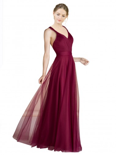  Amor Sem Mangas Criss Cruz Linha A Vestidos de Madrinha Online