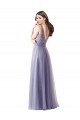  Amor Sem Mangas Costas em V Linha A Tule & Renda Vestidos de Madrinha Online