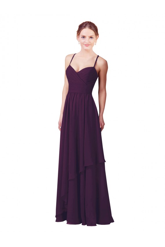 Uva Amor Sem Mangas Bainha Vestidos de Madrinha Online