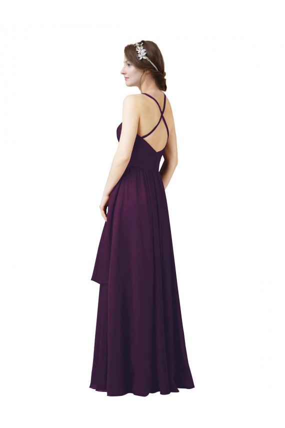 Uva Amor Sem Mangas Bainha Vestidos de Madrinha Online