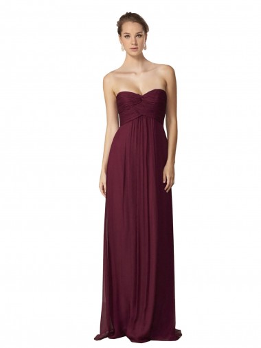 Uva Amor Sem Mangas Linha A Vestidos de Madrinha / Vestidos Formais Online