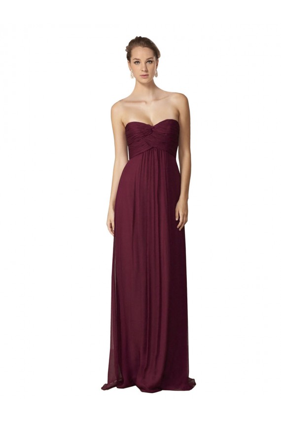 Uva Amor Sem Mangas Linha A Vestidos de Madrinha / Vestidos Formais Online