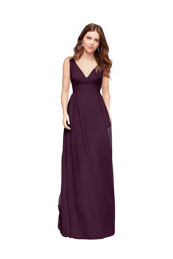 Uva Decote V Sem Mangas Linha A Vestidos de Festa / Vestidos de Madrinha Online