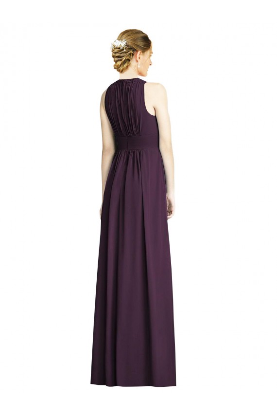 Uva Decote V Sem Mangas Linha A Vestido de Noite / Vestidos de Madrinha Online