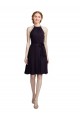 Uva Decote Alto Sem Mangas Linha A Vestidos de Madrinha / Vestidos de Cocktail / Vestidos de Homecoming Online