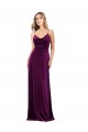 Uva Decote V Sem Mangas Criss Cruz Linha A Vestidos de Madrinha / Vestidos de Noite / Vestidos de Festa Online