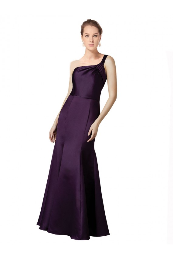 Uva Um Ombro Sem Mangas Sereia Vestidos de Madrinha / Vestidos de Festa Online