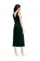 Verde Escuro Decote Capuz Sem Mangas Costas em V Bainha Vestidos de Madrinha / Vestidos de Festa / Vestidos de Cocktail / Vestidos de Homecoming Online