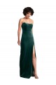 Verde Escuro Sem alças Sem Mangas Lombar Bainha Vestidos de Madrinha / Vestidos de Noite / Vestidos de Festa Online