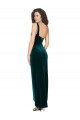 Verde Escuro Um Ombro Sem Mangas Lombar Bainha Vestidos de Madrinha / Vestidos de Festa Online