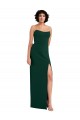 Verde Meia-Noite Sem alças Sem Mangas Lombar Bainha Vestidos de Madrinha / Vestidos de Noite / Vestidos de Festa Online
