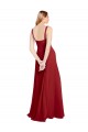 Vermelho Amor Sem Mangas Linha A Vestidos de Madrinha Online