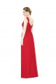 Vermelho Amor Sem Mangas Linha A Vestidos de Madrinha / Vestidos de Baile Online