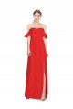 Vermelho Amor Sem Mangas Linha A Vestidos de Madrinha / Vestidos de Noite Online