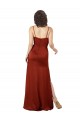 Vermelho Decote Quadrado Sem Mangas Lombar Linha A Vestidos de Madrinha / Vestidos de Noite / Vestidos de Festa Online