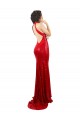 Vermelho Decote Alto Sem Mangas Abrir de volta Sereia Vestidos de Madrinha / Vestidos de Noite / Vestidos de Festa Online