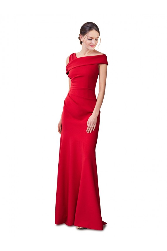 Vermelho Sem Mangas Sereia Vestidos de Madrinha / Vestidos de Noite / Vestidos de Festa Online