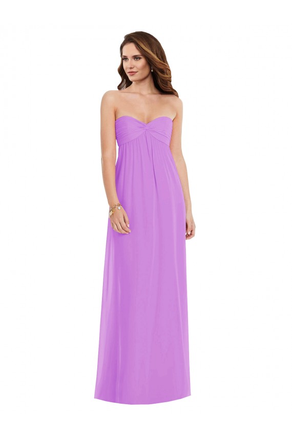 Violeta Amor Sem Mangas Lombar Linha A Vestidos de Madrinha Online