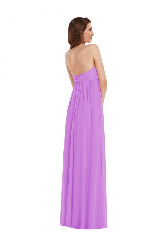 Violeta Amor Sem Mangas Lombar Linha A Vestidos de Madrinha Online