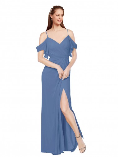 Windsor Azul Amor Sem Mangas Linha A Vestidos de Madrinha Online