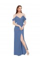 Windsor Azul Amor Sem Mangas Linha A Vestidos de Madrinha Online